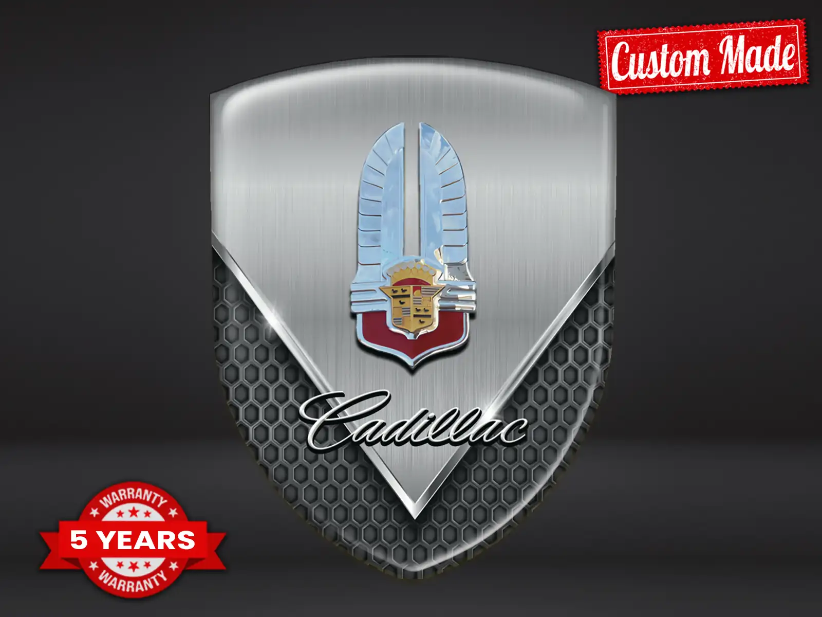 Cadillac Heckscheibenaufkleber Luxuriös Standard Design Langlebig
